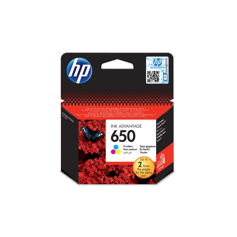 HP 650 tusz drukarki DeskJet 1515 2545 kolorowy